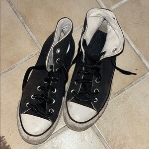 Classic Black High-Top Sneakers